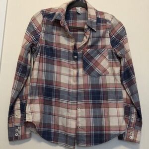 Forever 21 Plaid Button Up Top New‎ NWOT Small S